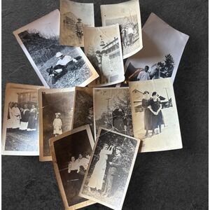 WWI Era Antique Photo Lot c1910–1920 Slate Run PA Original Vintage Photos